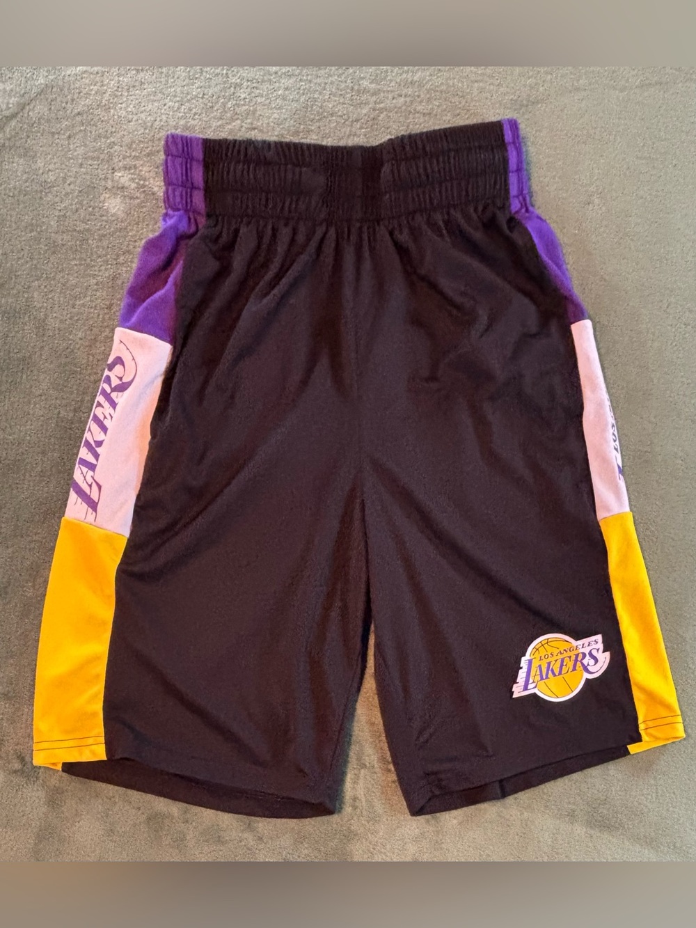 NBA Black & Purple Kids' Basketball Shorts, Size: S